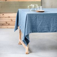 Nappe de table de mariage de luxe 100 % lin pur, écologique, pour la décoration de table à manger, usage domestique, couleurs unies
