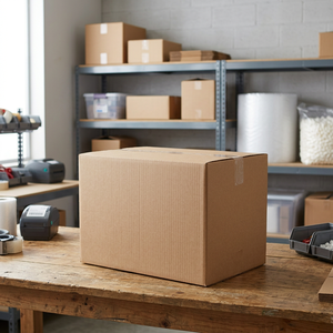 Boîte en carton rigide à double paroi en kraft ondulé, emballage d'expédition écologique pour les boissons et l'entrepôt - Product Image 2