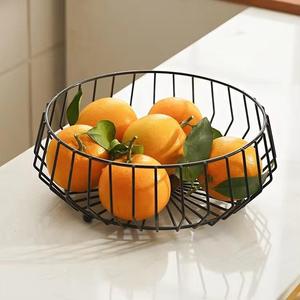 Venta caliente Encimera Organizador Contenedor Tazón de regalo Mesa de comedor Cestas de frutas Metal con colgador de plátano para hoteles - Product Image 6