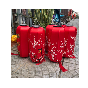 Linterna de seda de bambú para exteriores, tela vietnamita colgante para exteriores, linternas Hoi An coloridas para decoración de restaurante - Product Image 6