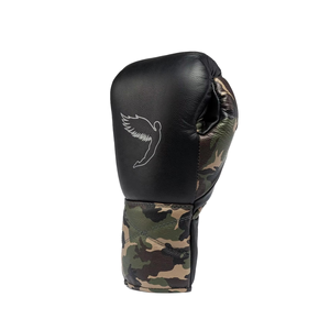 Guantes de boxeo de equipo de lucha de alta calidad, nuevo diseño, guantes de competición de boxeo a la moda, guantes con cordones y logotipo personalizado - Product Image 5