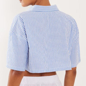 Chemisier décontracté pour femmes le plus vendu avec un design populaire et un logo personnalisé Bon matériel Nouveau placement de logo avant à la mode - Product Image 4