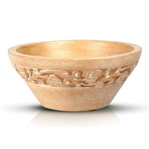 Cuenco de madera de diseñador para servir, cuenco de sopa de diseño hecho a mano de excelente calidad, cuenco de madera de diseñador de tamaño personalizado - Product Image 4