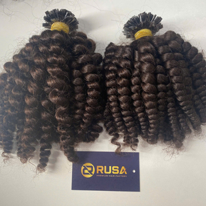 Extensiones de Cabello Humano Virgen Vietnamita 100% Natural con Puntas Planas de Queratina, Color Oscuro, Longitudes de 10 a 32 Pulgadas, Sin Sintético, Venta al Por Mayor - Product Image 3