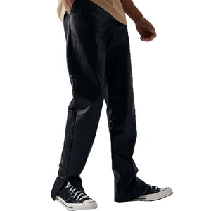 กางเกงหนังลำลองผู้ชายสีทึบกางเกงหนังสำหรับผู้ชายดีไซน์ใหม่โลโก้ตามสั่ง - Product Image 3