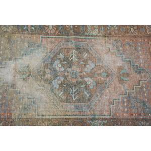 Tapis en laine marron et vert vintage, patchwork de 2,9x5,6 pieds, tissage plat, tapis turc, tapis de salon en latex, décorations de salon, nouveau - Product Image 5
