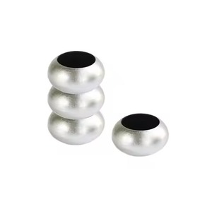 Anneaux de serviette modernes enduits d'argent de luxe Fourniture en gros de meilleure qualité pour la quantité en vrac de mariage à des fins décoratives - Product Image 1