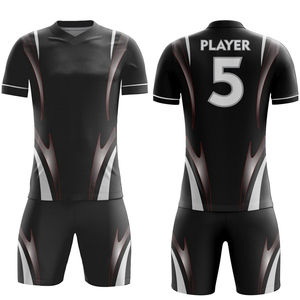 Venta al por mayor de kits de fútbol de alta calidad conjunto completo de fútbol Jersey de fútbol personalizado para jóvenes 2025 2026 camiseta de secado rápido hombres ropa de fútbol - Product Image 1