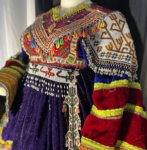 Vêtements traditionnels faits à la main robe afghane haute qualité meilleur matériel afghan Vintage femmes robes 0716 - Product Image 6