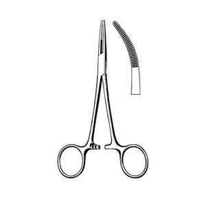 Recién llegado, fórceps de disección de arteria de mosquito, 5 instrumentos médicos quirúrgicos curvos, fórceps de soporte de aguja de mosquito Curvo - Product Image 4