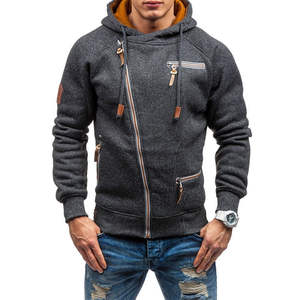 Sudadera con Capucha y Cremallera para Hombre, Chaqueta de Invierno, Sudadera con Capucha de Forro Polar, Fabricante OEM de Sudaderas con y sin Capucha - Product Image 1