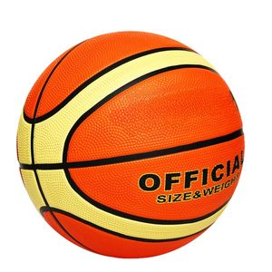 Pelota de baloncesto de goma con hoyuelos de muestra gratis con logotipo personalizado, uso promocional, tamaño oficial y diseño de agarre ligero - Product Image 2