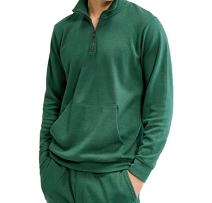 Sudadera con capucha de otoño sólido informal de tela reciclada ecológica ropa de calle sostenible - Product Image 1