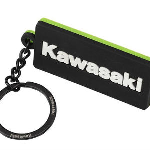 Llaveros y Mosquetones Promocionales Keyirng Negros y Verdes Kawasaki para Portachiavi - Product Image 1