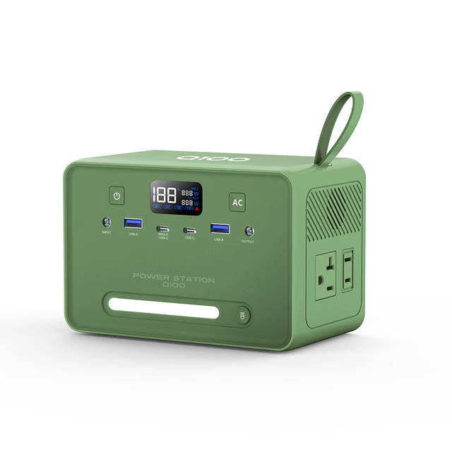AC Output 100W Portable Power Station 89.6Wh 28000mAh 100W USB-C PD LiFePO4 Battery Power Bank Station with LED for Travel