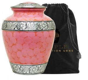Urna Funeraria de Estilo Europeo Americano en Color Rosa Plateado para Cenizas Humanas, Capacidad de 220 Pulgadas Cúbicas, Ecológica, Duradera y con Diseño Personalizable - Product Image 3