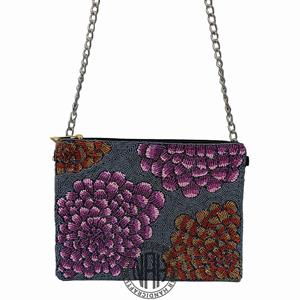 Sac à main pochette à chaîne perlée colorée faite à la main fournisseur en gros en vrac pour les mariages et les événements assortiments de perles et de perles sac - Product Image 6