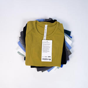 Top Deportivo de Manga Corta para Niñas al por Mayor, Transpirable, de Secado Rápido, Ligero, Elástico en Cuatro Direcciones, Diseño Sólido en la Parte Delantera - Product Image 4