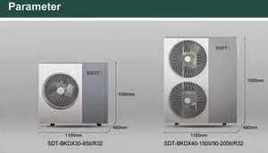 SIDITE yepyeni R32 tam DC Inverter Inverter + EVI teknolojisi ile japon marka ısı pompası - Product Image 3