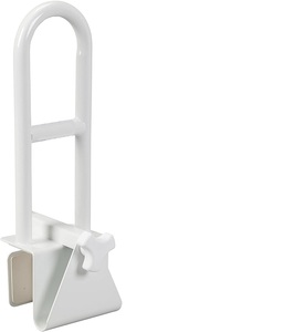 Barre d'appui de sécurité pour la douche, en acier blanc, pour personnes handicapées, matériel de réadaptation thérapeutique - Product Image 1