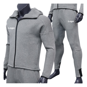 Conjuntos transpirables de talla grande de secado rápido para hombre de Invierno Polar antiarrugas cómodo entrenamiento deportivo gimnasio chándal para hombre - Product Image 1