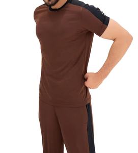 Alta calidad logotipo personalizado nueva ropa de calle ropa deportiva gimnasio Fitness polar entrenamiento chándales hombres conjunto de dos piezas chándal - Product Image 3