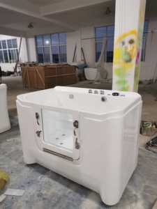 <span class=keywords><strong>Baignoire</strong></span> Spa <span class=keywords><strong>Rectangulaire</strong></span> Moderne Autoportante pour Chiens avec Ozone et Massage par Air, Écologique, Idéale pour Appartement - Product Image 4