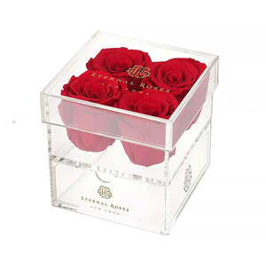 Madison Four Rose <b>Keepsake</b> Gift <b>Box</b> Made of Durable Plastic - Product Image 1