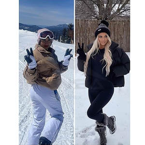 Vêtement d'hiver, veste matelassée courte surdimensionnée pour femme, manteau matelassé d'hiver, vêtement d'extérieur tendance et chaud, noir - Product Image 2