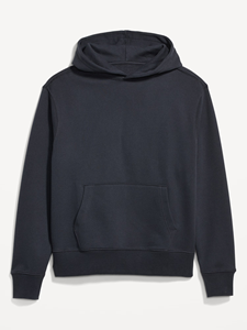 <b>Men's</b> <b>Navy</b> Blue Hooded Sweatshirt Regular Fit Cotton <b>Fleece</b> Casual Pullover with Front Pocket Autumn Wear - Product Image 5