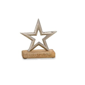 Best Selling Decorative Figurine <b>Stand</b> Star Decorative Figure Copper Star Copper Star Winter Christmas Star Standing - Product Image 1