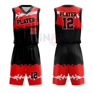 Ensemble de vêtements de basket-ball réversibles personnalisés chauds Nom en polyester à séchage rapide Conception imprimée respirante vierge Conception libre par sublimation - Product Image 3