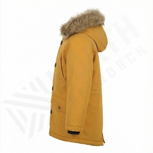Nouvelle veste parka classique à capuche pour homme confortable 2025, parka personnalisable de qualité supérieure - Product Image 3