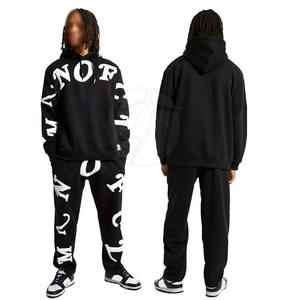 Venta caliente personalizado Puff impresión chándal para la venta en línea Casual moda desgaste chándal para hombres - Product Image 1