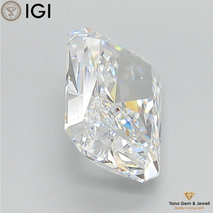 Diamant de laboratoire cultivé CVD de haute clarté, taille Radiant, 4,01 carats, 11,50 mm, couleur E, VVS2, avec certificat IGI et certifié - Product Image 5