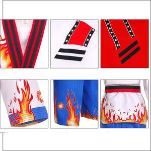 Unisex personalizable MMA Karate Taekwondo llama fuego uniforme mejor calidad Algodón ropa deportiva con logotipo personalizado opciones OEM - Product Image 5