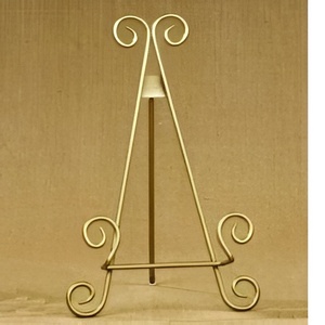 Elegante caballete decorativo de hierro forjado, caballete de exhibición de suelo ajustable, soporte de imagen para pintura para decoración del hogar - Product Image 1