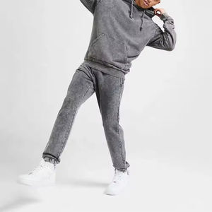 ชุดออกกำลังกายผ้าฝ้ายออร์แกนิคสำหรับผู้ชาย, ชุดออกกำลังกายลำลองยืดได้4ทางผ้าคอตตอนออร์แกนิกขนาดใหญ่พิเศษสำหรับฤดูหนาว - Product Image 1