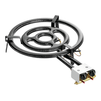 Brûleur à gaz portable en métal 3K500 pour paella, conception monobloc, toutes saisons, pour cuisinières et accessoires de camping en extérieur