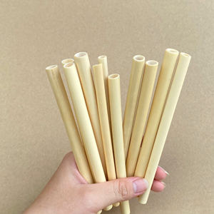 Pailles en bambou réutilisables et pailles en bambou biodégradables par un matériau complètement naturel et écologique, emballage personnalisé, logo - Product Image 1