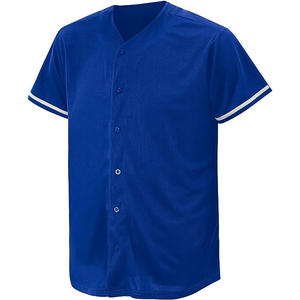 เสื้อเบสบอลและซอฟต์บอลเข้ารูปลำลองสำหรับผู้ชายไซส์ใหญ่พิเศษระบายอากาศได้ดีปักซับลิเมชันชุดที่มีน้ำหนักเบา - Product Image 1