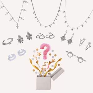 CUCOCUCA Surprise Boîte Mystère de Bijoux en Acier Inoxydable Étanche Hypoallergénique Tendance Coffret Cadeau Colliers Boucles d'Oreilles Bagues - Product Image 1