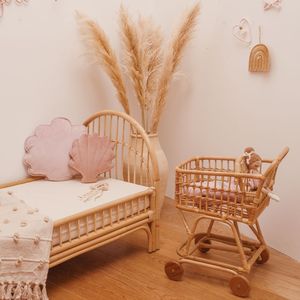 Carro de almacenamiento de juguetes multifunción plegable hecho a mano | Organizador de guardería ecológico para decoración de habitación de niños de 0 a 3 años - Product Image 4