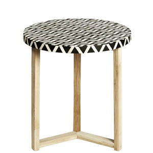 Mesa de Centro de Hueso Incrustado Hecha a Mano de Primera Calidad para Muebles de Salón a Precio de Mayoreo de la India - Product Image 2