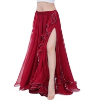 Robe de danse orientale de style égyptien moderne haut de gamme, jupe fluide en mousseline légère, pour performance scénique, imprimée sur mesure