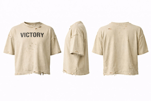 Camiseta Gris Desgastada de Gran Tamaño para Hombre, Estilo Vintage, Rota, Estilo Urbano - Product Image 6