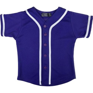 Vêtements de sport à bas prix Maillot de baseball rayé pour hommes Maillot de jeunesse en coton et polyester vintage à boutons respirant à séchage rapide - Product Image 3