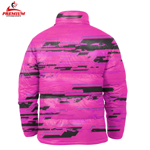 Parkas Casuales con Capucha para Hombre al por Mayor, Chaqueta Acolchada Gruesa, Aislante, Ecológica, de Poliéster, para Invierno, con Cremallera, Diseño a Cuadros, Personalizable - Product Image 2