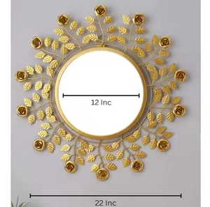 <b>Metal</b> <b>Frame</b> Handmade Hot Selling Mirrors Premium Quality Antique <b>Metal</b> Mirror Decorative Round <b>Metal</b> Wall Mounted - Product Image 1