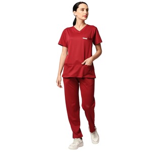 Ensemble de blouses médicales unisexe 2025 – Uniformes personnalisés avec haut et pantalon tricotés – Marque privée – Qualité supérieure – Usage hospitalier – Thermocollage sans couture - Product Image 4